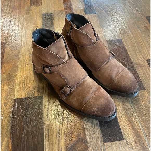 To Boot New York - Monk Strap Suede Boots - Made in Italy - Picture 2 of 4